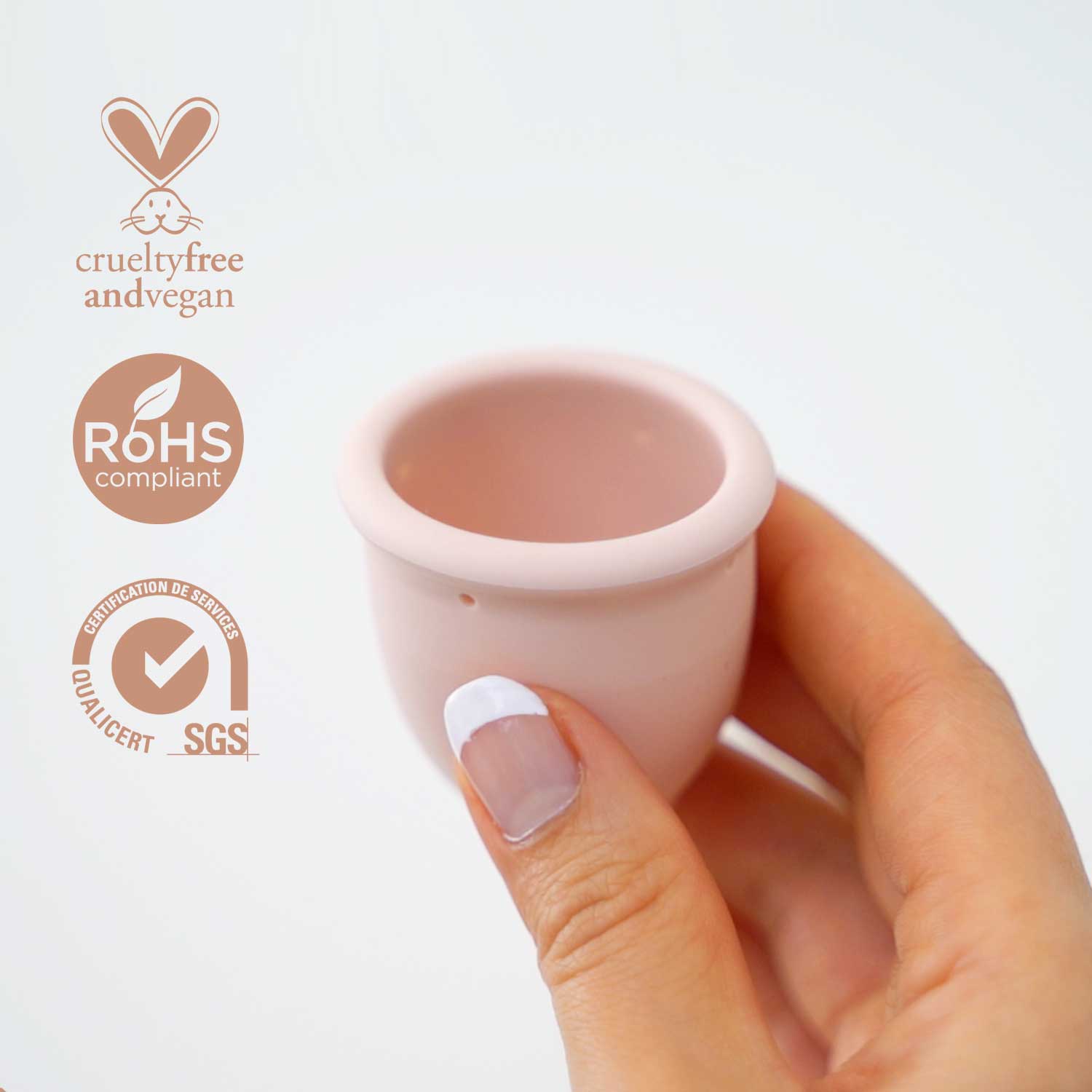 Bamboozy Menstruationstasse Set mit Sterilisator