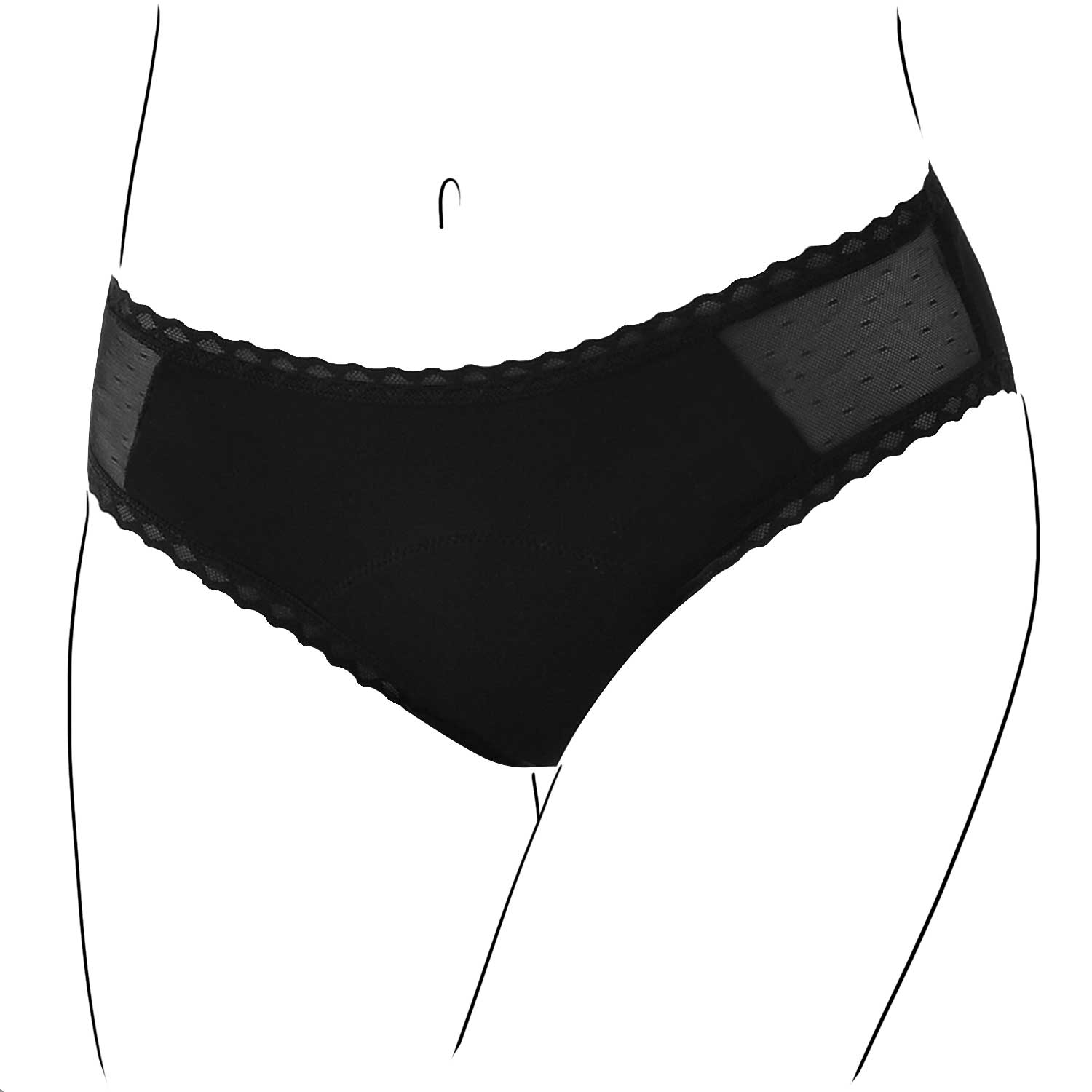 Bamboozy Menstruationsunterwäsche Style 2 Bambus Lily