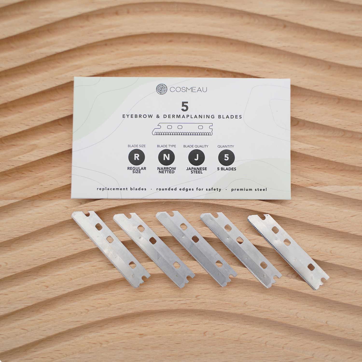 Bamboozy Metal Dermaplaning Eyebrow Facial Razors