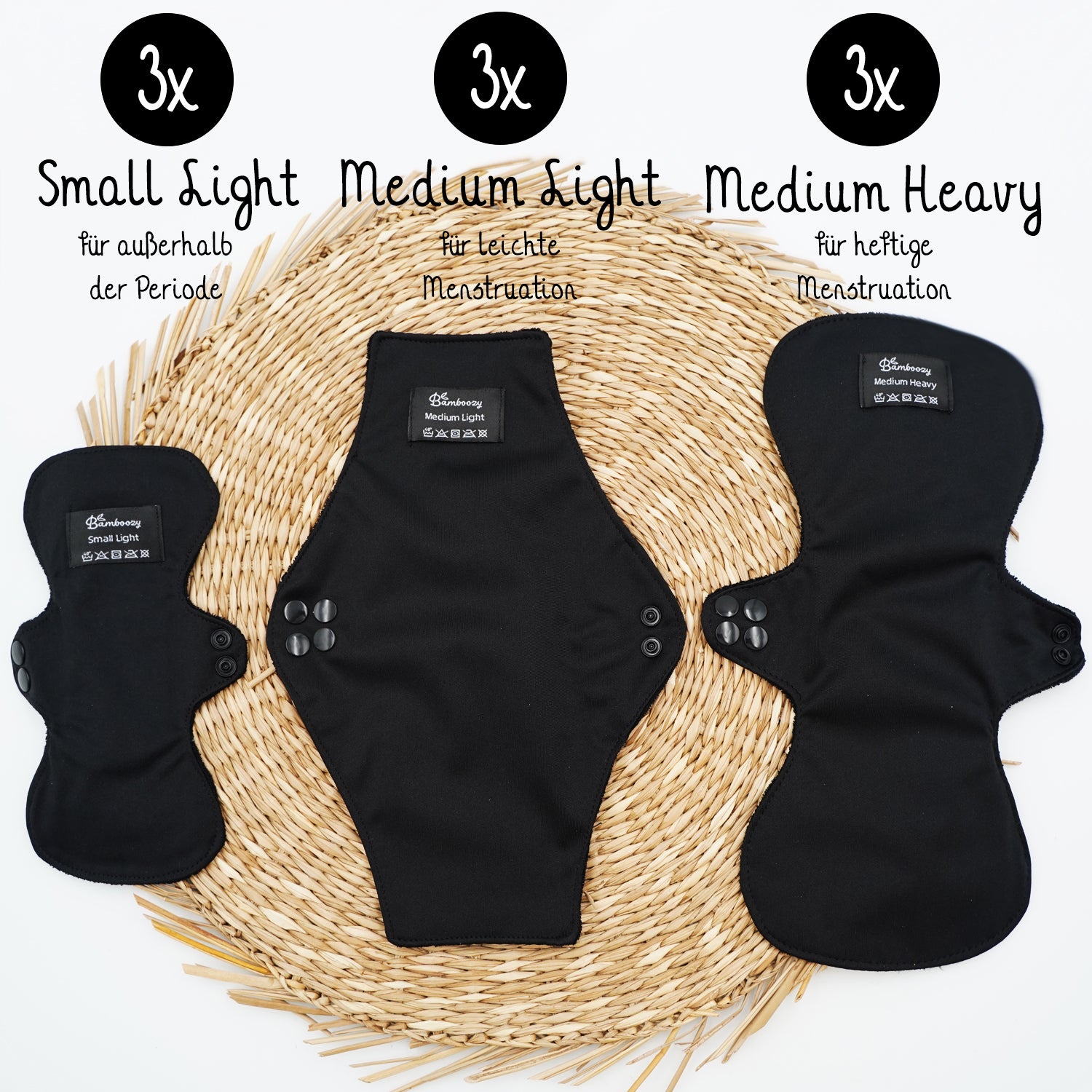 Bamboozy Wiederverwendbare Hygienebinden