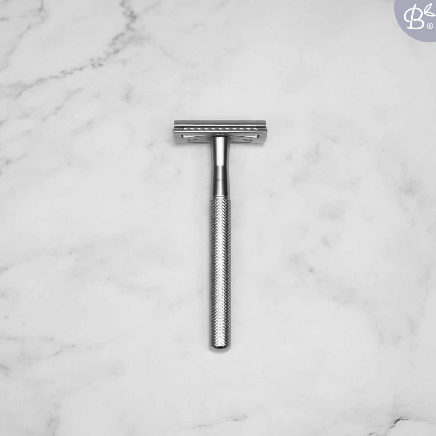 Safety Razor Matte Silver · 20x Platinum Blades