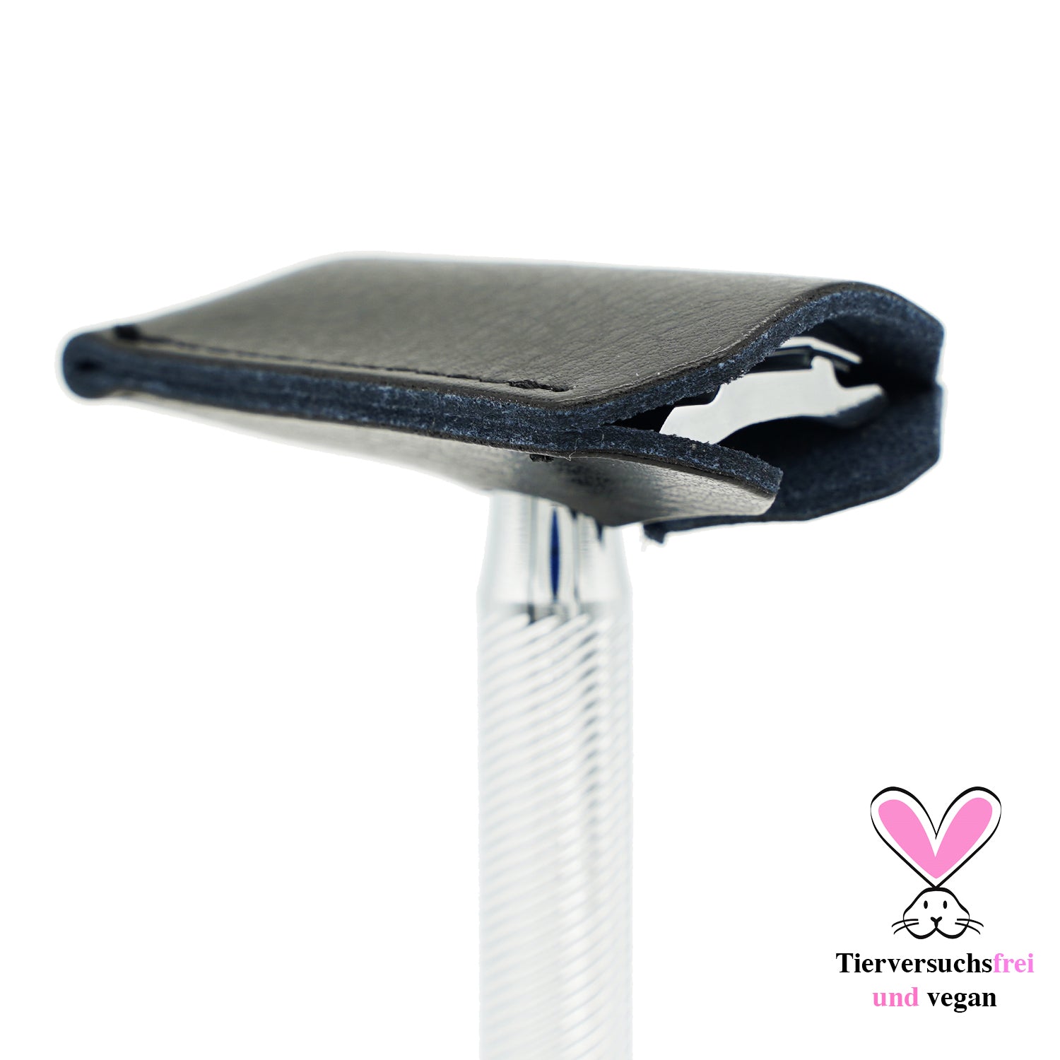 Rasierhobel Safety Razor Lederhülle