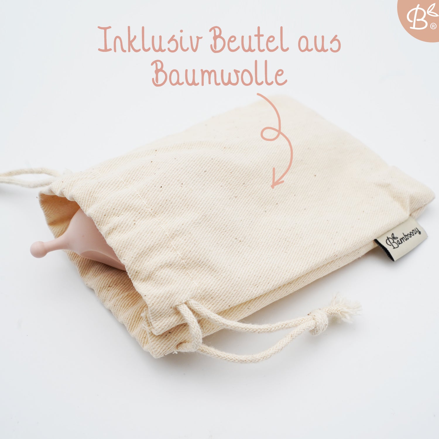 Bamboozy Menstruationstasse Set mit Sterilisator