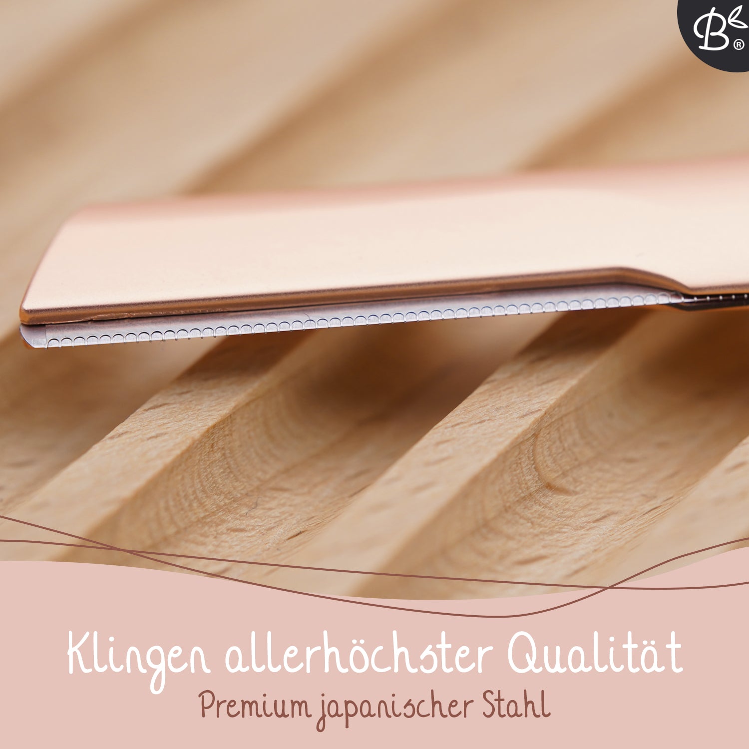 Bamboozy Metall Dermaplaning Augenbrauen Gesichts-Rasierer