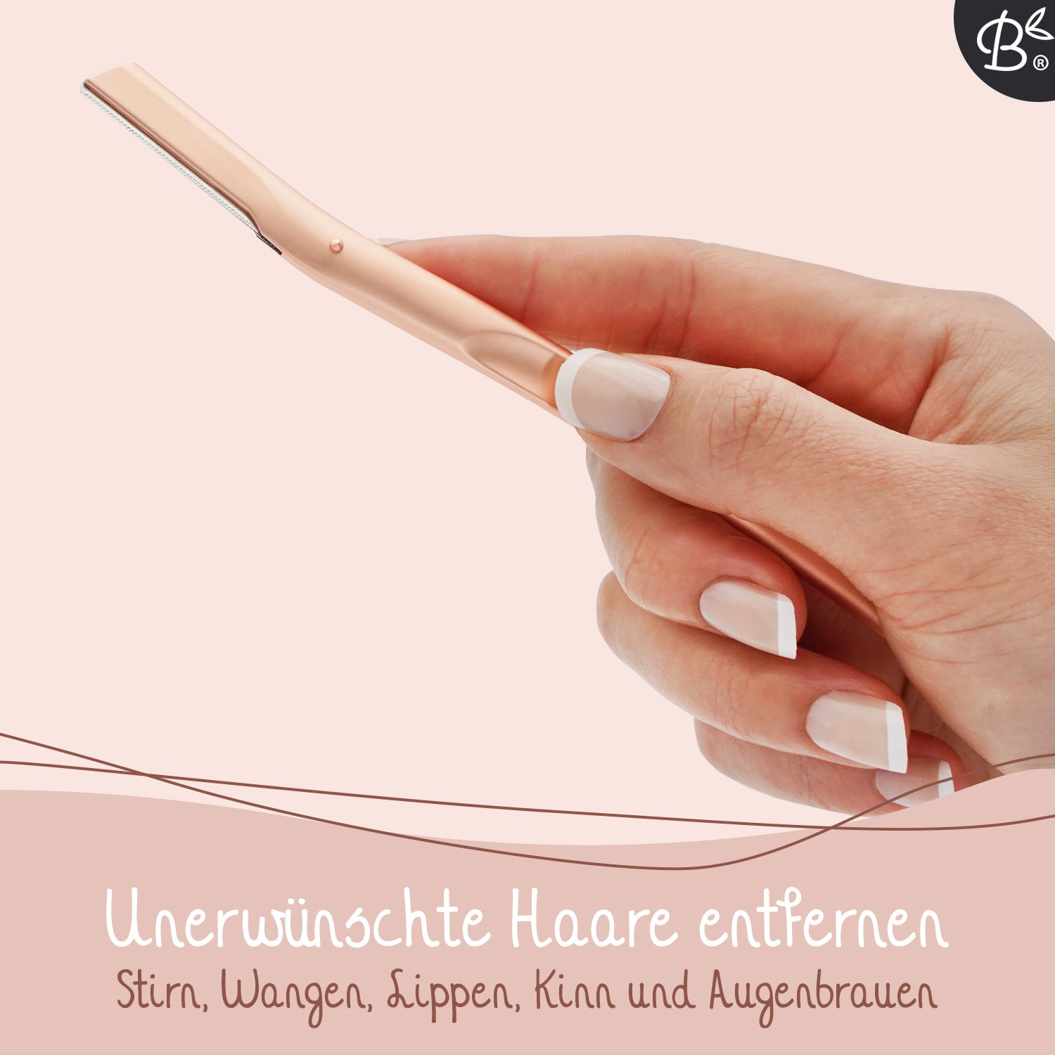 Bamboozy Metall Dermaplaning Augenbrauen Gesichts-Rasierer