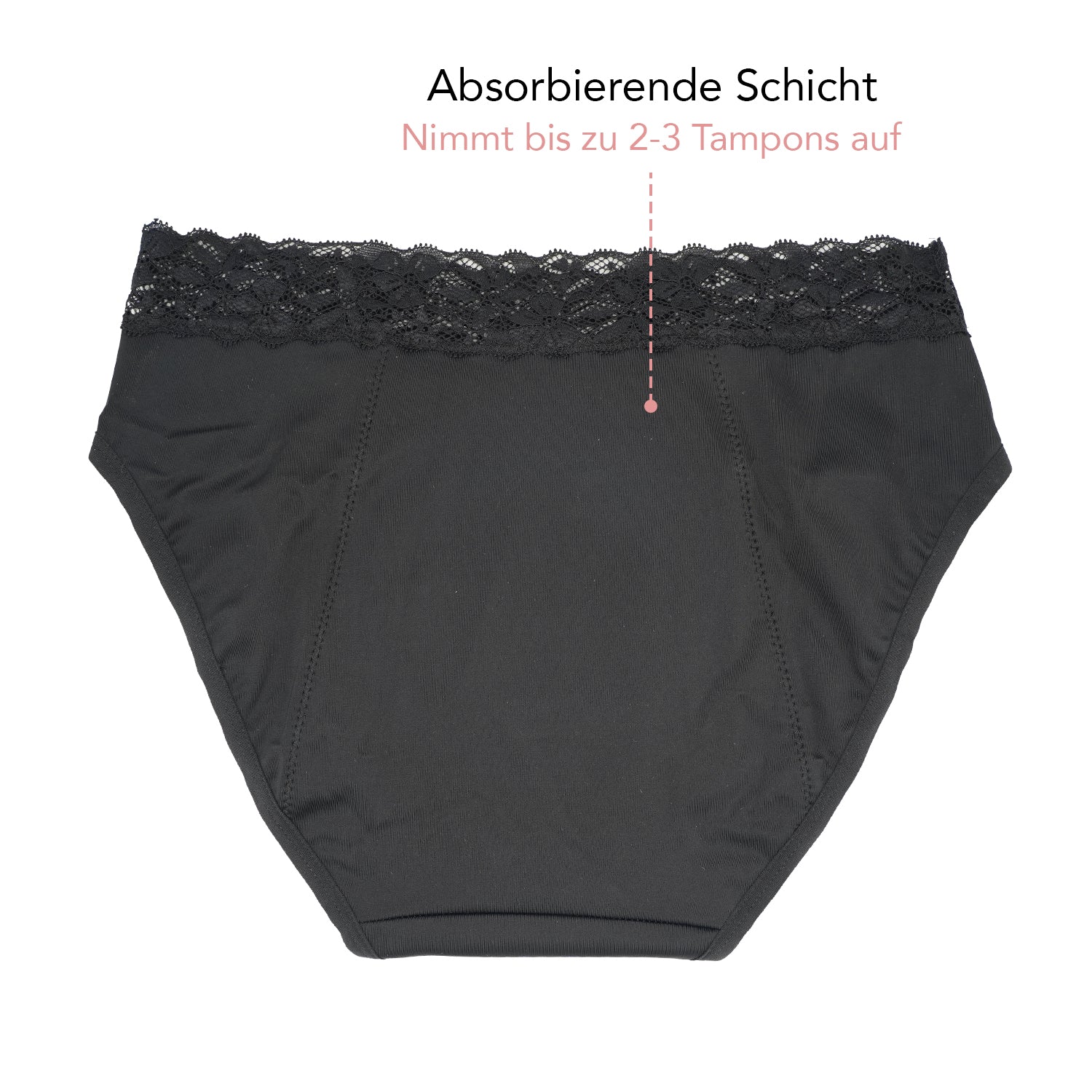 Bamboozy Menstruationsunterwäsche Style 3 Mid-Hip Daisy