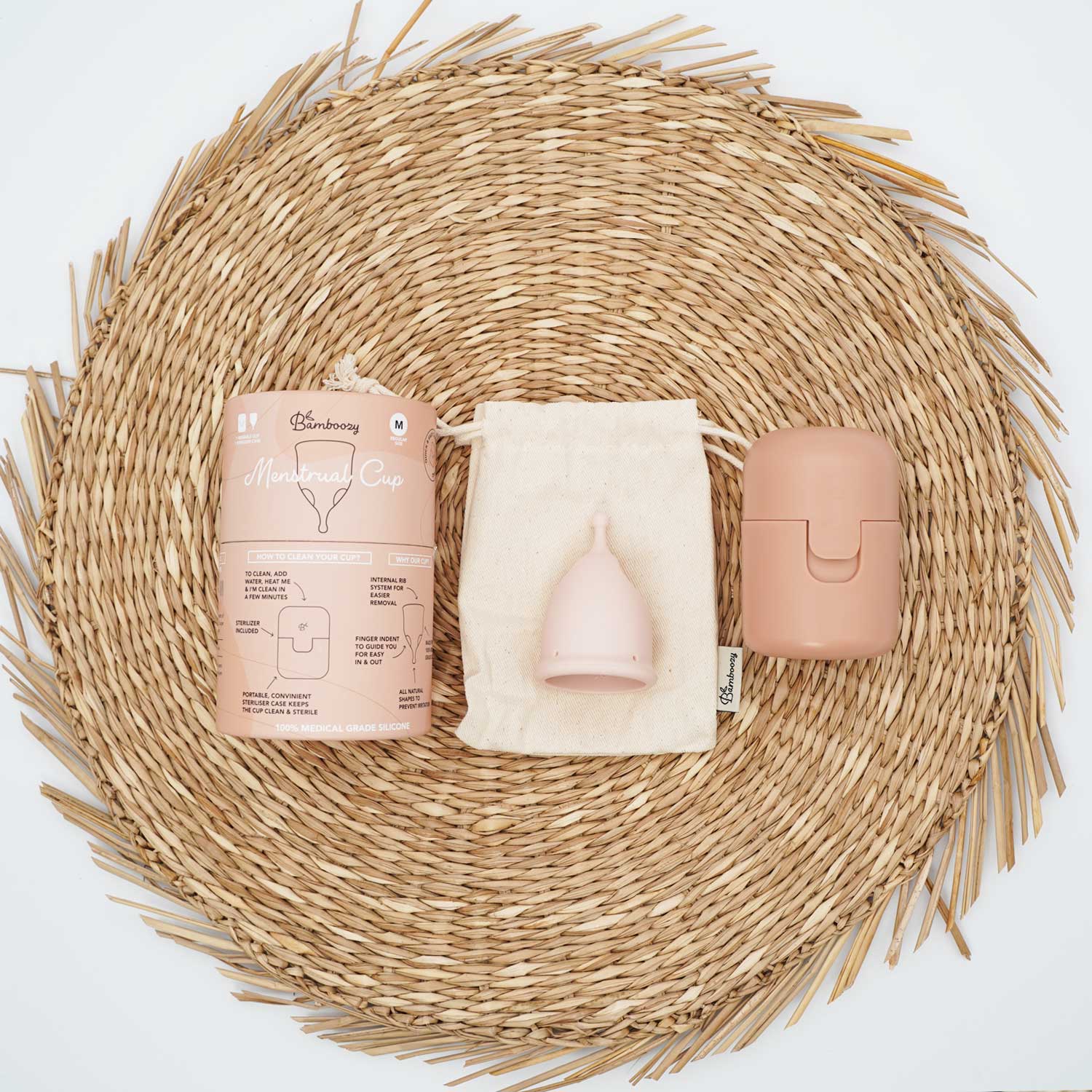 Bamboozy Menstrual Cup Set with Sterilizer